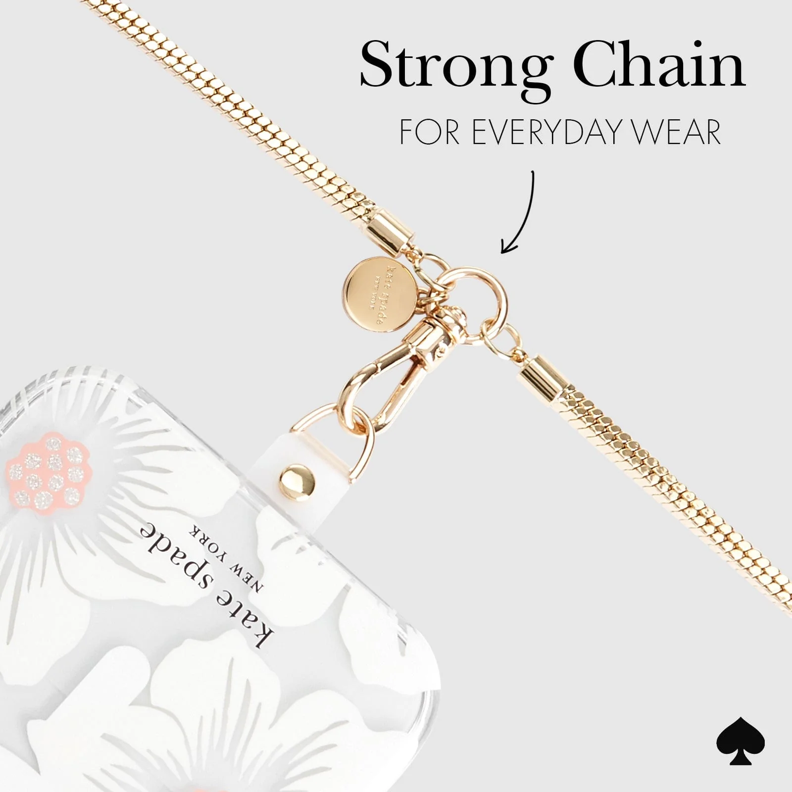 Kate Spade New York รุ่น Phone Crossbody - สายคล้อง – ลาย Heart of Gold