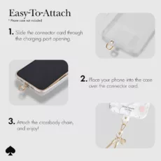 Kate Spade New York รุ่น Phone Crossbody - สายคล้อง – ลาย Heart of Gold