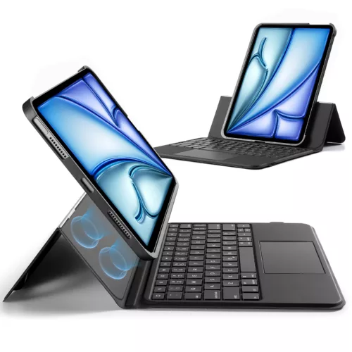 ESR รุ่น Ascend Keyboard Case - เคส iPad Air 11" (2025/2024), iPad Air 10.9" (5th/4th Gen), iPad Pro 11" (4th-1st Gen) - สี Black (US Layout)