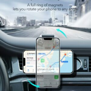 ESR รุ่น HaloLock Dashboard Wireless Charger with Low-Profile Mounting Arm - แท่นชาร์จไร้สายในรถ - สี Black