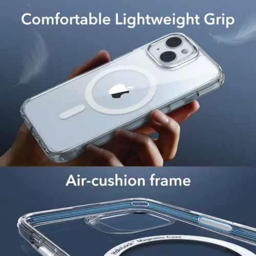 ESR รุ่น Classic Pro Case (HaloLock) - เซตเคสและฟิล์ม iPhone 15 - สี Clear 19 ESR รุ่น Classic Pro Case (HaloLock) - เซตเคสและฟิล์ม iPhone 15 - สี Clear