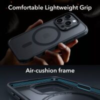ESR รุ่น Classic Pro Case (HaloLock) - เซตเคสและฟิล์ม iPhone 15 Pro Max - สี Frosted Black