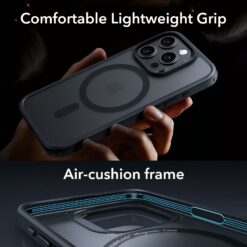 ESR รุ่น Classic Pro Case (HaloLock) - เซตเคสและฟิล์ม iPhone 15 Pro - สี Frosted Black
