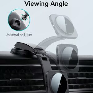 ESR รุ่น HaloLock Dashboard Wireless Charger with Low-Profile Mounting Arm - แท่นชาร์จไร้สายในรถ - สี Black