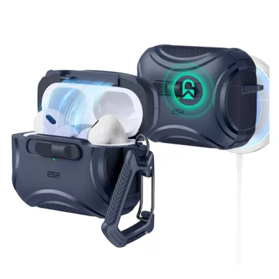 ESR รุ่น Cyber FlickLock Case (HaloLock) - เคส AirPods Pro 2/1 - สี Blue