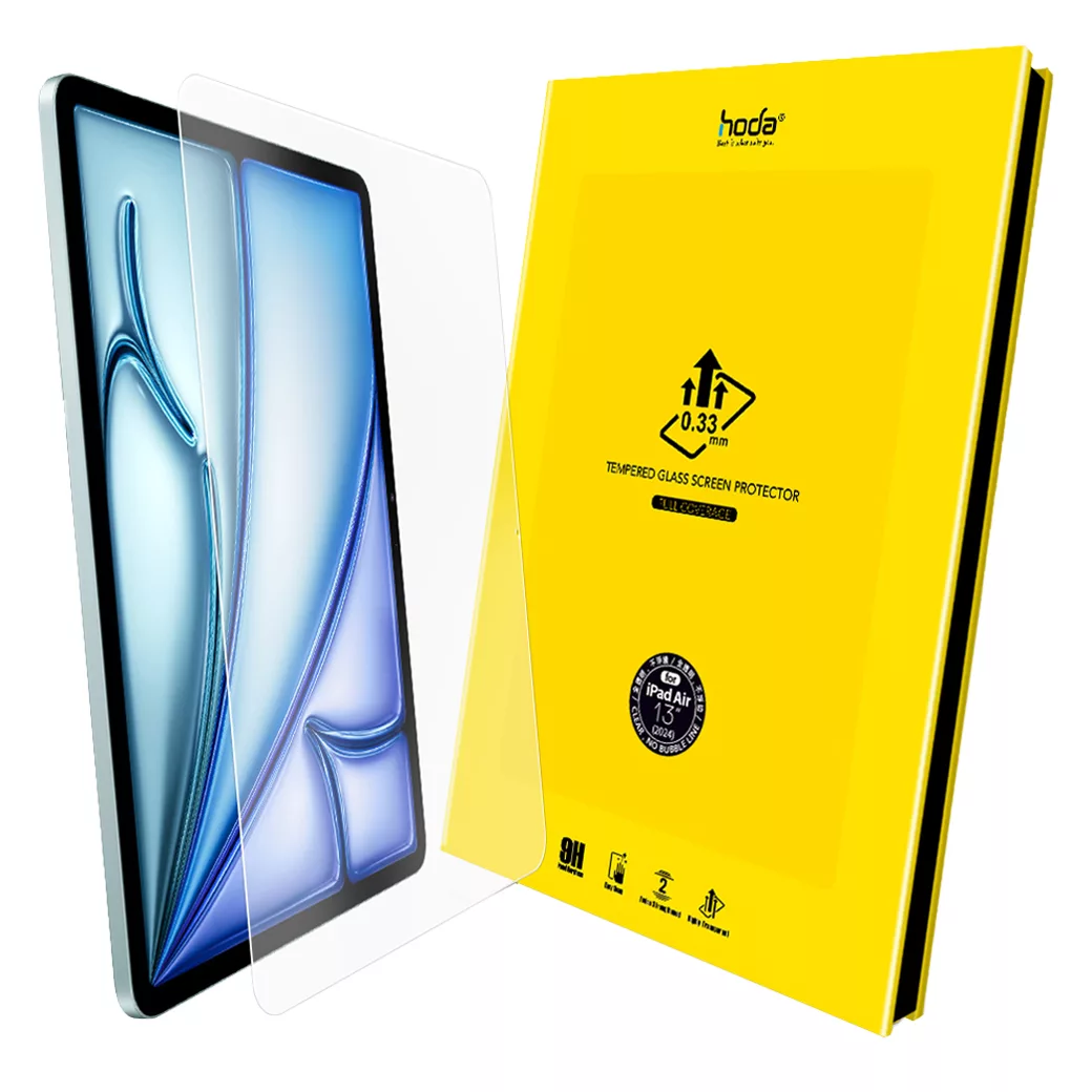 Hoda รุ่น Clear - ฟิล์มกระจกนิรภัย iPad Air 13" (2025/2024) - สี Clear