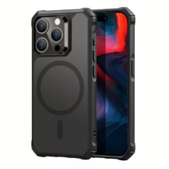 ESR รุ่น Air Armor Clear Case (HaloLock) - เคส iPhone 15 Pro Max - สี Frosted Black