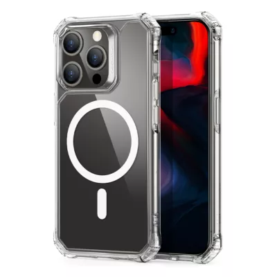 ESR รุ่น Air Armor Clear Case (HaloLock) - เคส iPhone 15 Pro Max - สี Clear