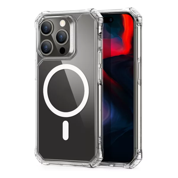 ESR รุ่น Air Armor Clear Case (HaloLock) - เคส iPhone 15 Pro - สี Clear