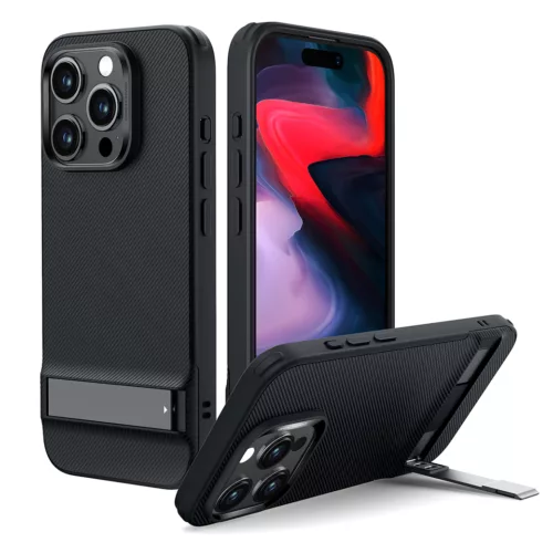ESR รุ่น Boost Kickstand Case - เคส iPhone 15 Pro Max - สี Black