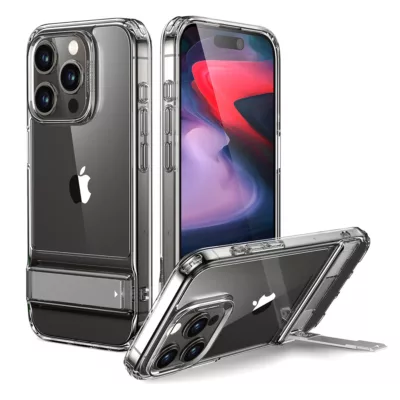 ESR รุ่น Boost Kickstand Case - เคส iPhone 15 Pro Max - สี Clear