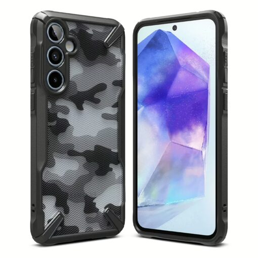 Ringke รุ่น Fusion X - เคส Galaxy A55 5G - สี Camo Black