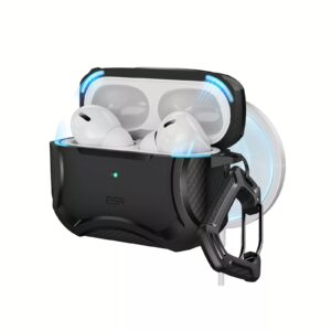 ESR รุ่น Cyber Armor Tough with HaloLock - เคส AirPods Pro 2/1 - สี Black