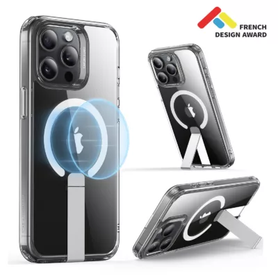 ESR รุ่น Boost Flickstand Case (HaloLock) - เคส iPhone 15 Pro Max - สี Clear