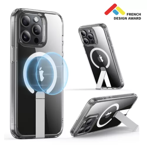 ESR รุ่น Boost Flickstand Case (HaloLock) - เคส iPhone 15 Pro Max - สี Clear