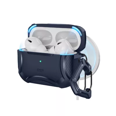 ESR รุ่น Cyber Armor Tough with HaloLock - เคส AirPods Pro 2/1 - สี Blue