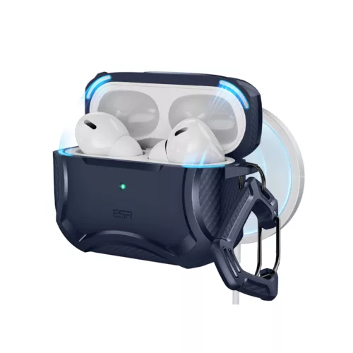 ESR รุ่น Cyber Armor Tough with HaloLock - เคส AirPods Pro 2/1 - สี Blue