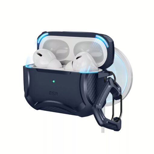 ESR รุ่น Cyber Armor Tough with HaloLock - เคส AirPods Pro 2/1 - สี Blue