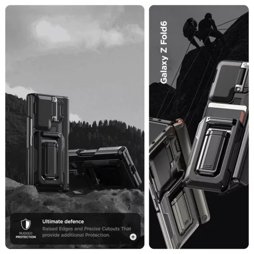 VRS รุ่น D-Wallet Origin - เคส Galaxy Z Fold 6 - สี Black