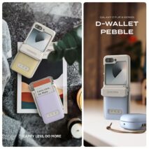 VRS รุ่น D-Wallet Pebble - เคส Galaxy Z Flip 6 - สี Cotton Blue/Cream