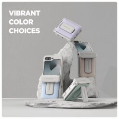 VRS รุ่น D-Wallet Orb - เคส Galaxy Z Flip 6 - สี Cotton Blue/Cream