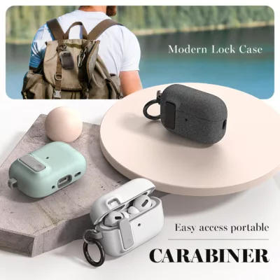 VRS รุ่น Modern Lock - เคส Airpods Pro 2 - สี Black