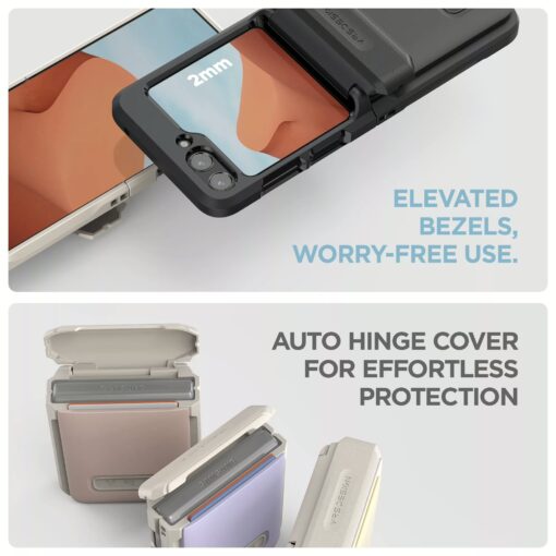 VRS รุ่น D-Wallet Pebble - เคส Galaxy Z Flip 6 - สี Marine Green - Image 4
