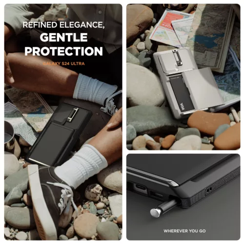 VRS รุ่น Damda Glide Modern - เคส Galaxy S24 Ultra - สี Black
