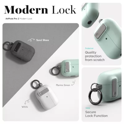 VRS รุ่น Modern Lock - เคส Airpods Pro 2 - สี Cotton Blue