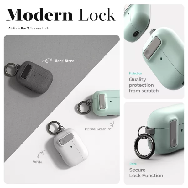 VRS รุ่น Modern Lock - เคส Airpods Pro 2 - สี Cotton Blue