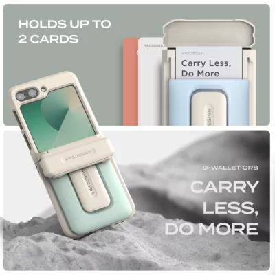 VRS รุ่น D-Wallet Orb - เคส Galaxy Z Flip 6 - สี Marine Green