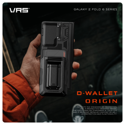 VRS รุ่น D-Wallet Origin - เคส Galaxy Z Fold 6 - สี Black