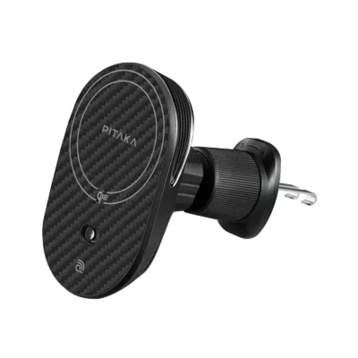 Pitaka รุ่น MagEZ Car Mount Pro 2 Qi2 - แท่นชาร์จไร้สายติดช่องแอร์ในรถ - สี Black
