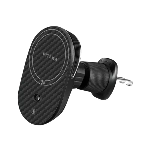 Pitaka รุ่น MagEZ Car Mount Pro 2 Qi2 - แท่นชาร์จไร้สายติดช่องแอร์ในรถ - สี Black