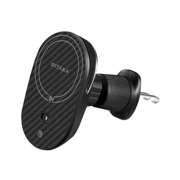 Pitaka รุ่น MagEZ Car Mount Pro 2 Qi2 - แท่นชาร์จไร้สายติดช่องแอร์ในรถ - สี Black