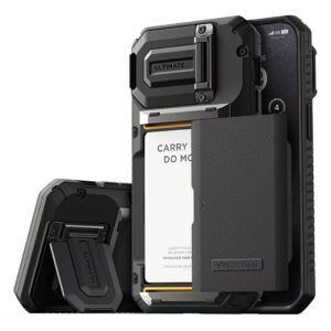 VRS รุ่น Damda Glide Duo Guard - เคส iPhone 15 Pro Max - สี Black Groove