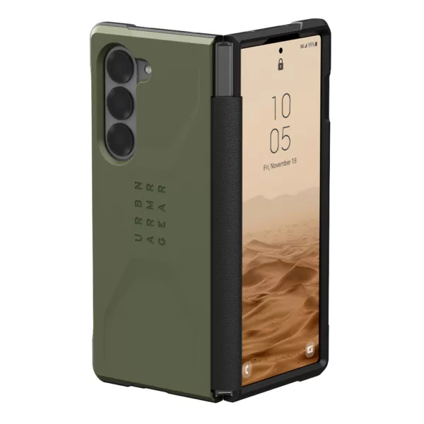 UAG รุ่น Civilian - เคส Galaxy Z Fold 6 - สี Olive Drab