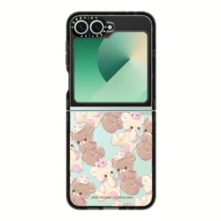 Casetify รุ่น Impact Flip Card Case - เคส Galaxy Z Flip 6 - สี Black/Vanilla&Cocoa