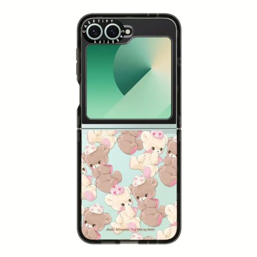 Casetify รุ่น Impact Flip Card Case - เคส Galaxy Z Flip 6 - สี Black/Vanilla&Cocoa - Image 4