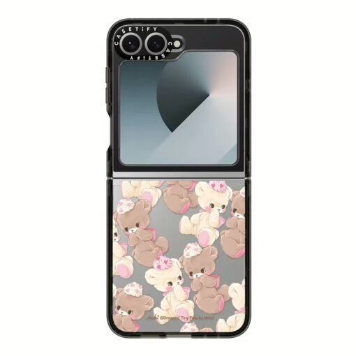 Casetify รุ่น Impact Flip Card Case - เคส Galaxy Z Flip 6 - สี Black/Vanilla&Cocoa - Image 3
