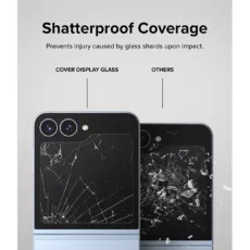 Ringke รุ่น Cover Display Protector Glass - ฟิล์มกระจก Galaxy Z Flip 6 (ฟิล์ม2แผ่น)