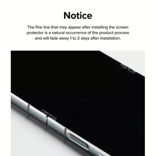 Ringke รุ่น Dual Easy Film - ฟิล์ม Galaxy Z Flip 6 (ฟิล์ม2แผ่น) - Image 5