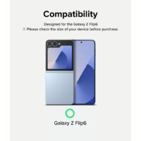 Ringke รุ่น Cover Display Protector Glass - ฟิล์มกระจก Galaxy Z Flip 6 (ฟิล์ม2แผ่น)