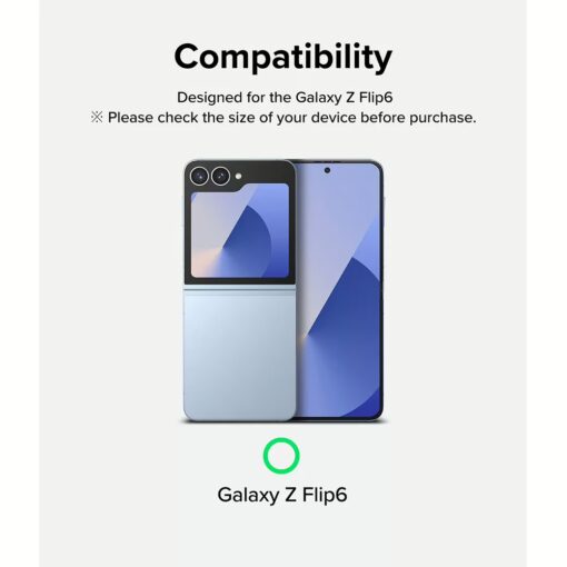 Ringke รุ่น Cover Display Protector Glass - ฟิล์มกระจก Galaxy Z Flip 6 (ฟิล์ม2แผ่น) - Image 3