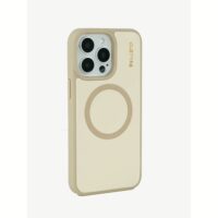 Custype รุ่น Magnetic Wireless Charging - เคส iPhone 15 Pro Max - สี Beige