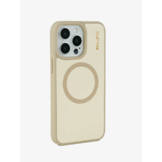 Custype รุ่น Magnetic Wireless Charging - เคส iPhone 15 Pro Max - สี Beige