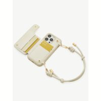 Custype รุ่น WristFit Adjustable Sponge Knot Wrist Style - เคส iPhone 15 Pro Max - สี Woven Case Beige