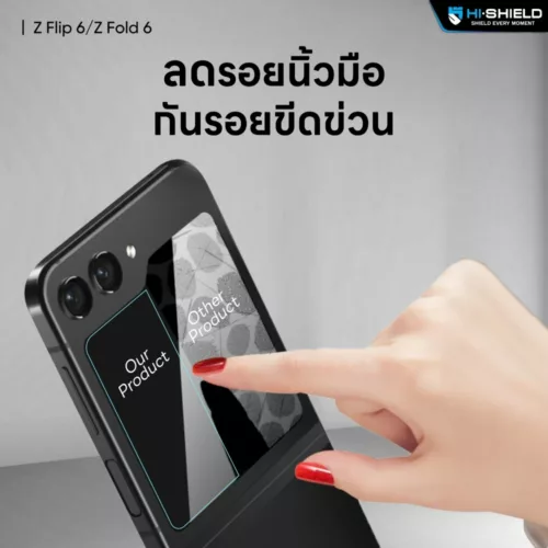 Hishield รุ่น Tempered Glass 2.5D Privacy - ฟิล์มกระจก Galaxy Z Fold 6 (ฟิล์ม 1 แผ่นสำหรับจอหน้า)