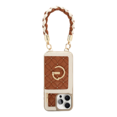 Custype รุ่น BraidTrend Bloom Stitching - เคส iPhone 15 Pro Max - สี Brown