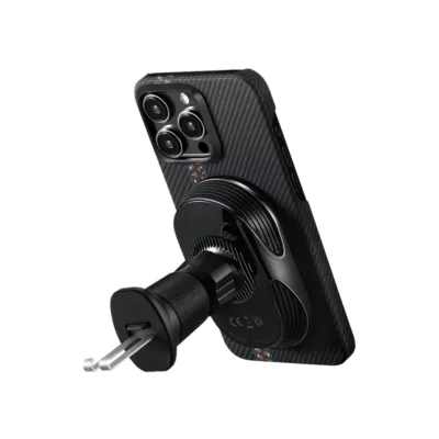 Pitaka รุ่น MagEZ Car Mount Pro 2 Qi2 - แท่นชาร์จไร้สายติดช่องแอร์ในรถ - สี Black